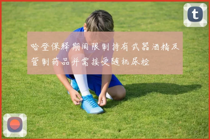 哈登保释期间限制持有武器酒精及管制药品并需接受随机尿检